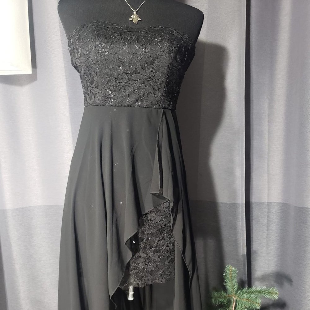 EXTREME Women Dress Off Shoulder Waist Chiffon Irregular Dress